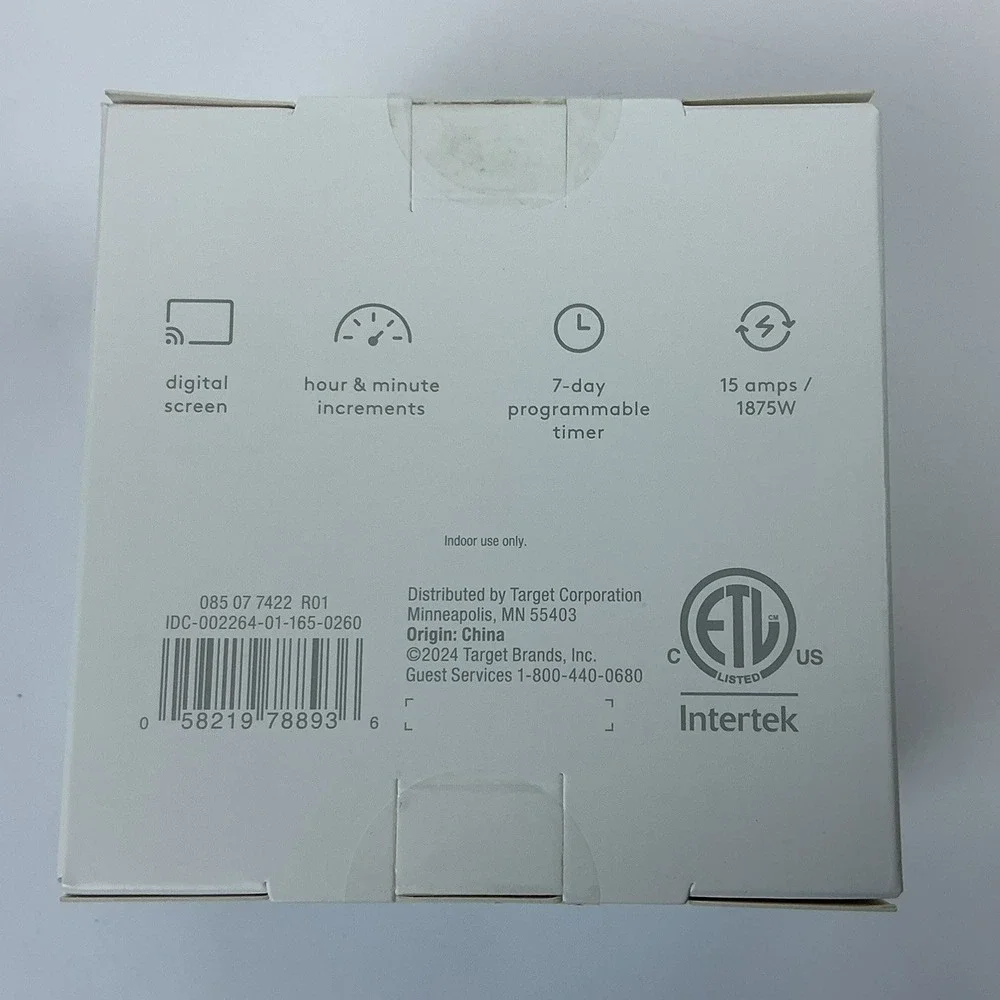 heyday Outlet Timer Programmable Digital Plug in Timer, 1 Count - Picture 2 of 2